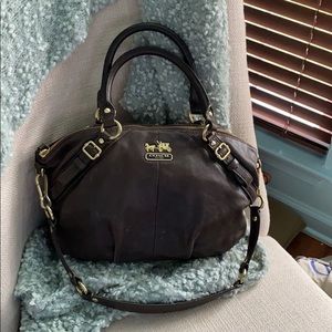 COACH Brown Leather Shoulder Bag